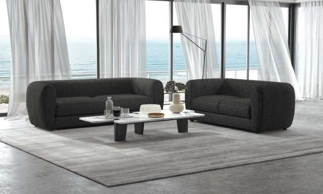 Verdal Black Loveseat - Image 2