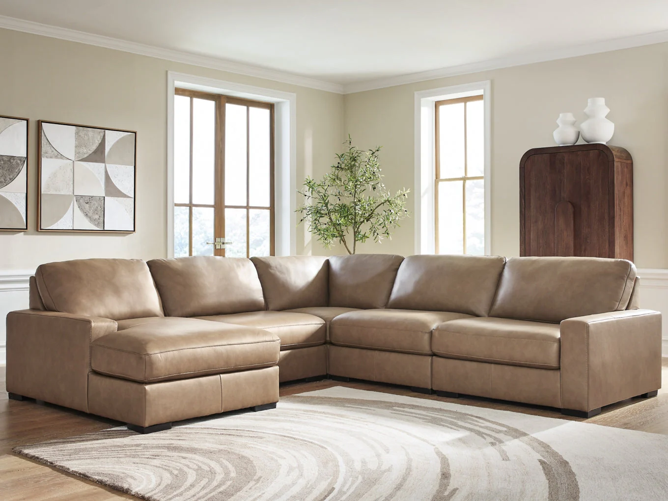 Veronella 5-Piece Sectional with Chaise - Image 3