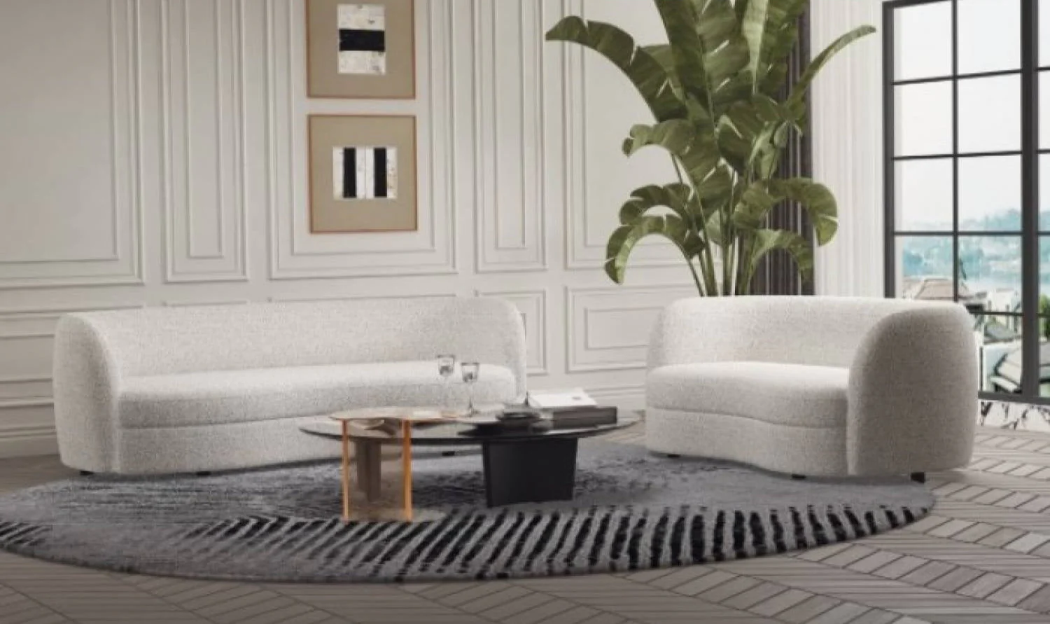 Versoix Off-White Sofa - Image 2