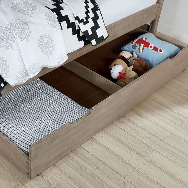 Vevey Wire-Brushed Warm Gray Full Bed - Image 2