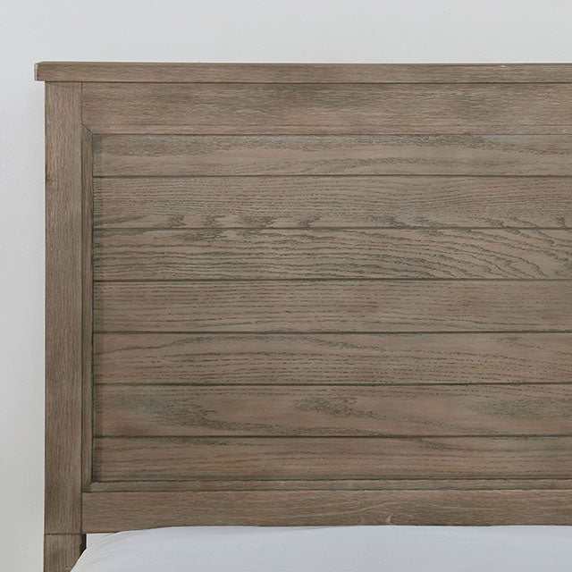 Vevey Wire-Brushed Warm Gray Full Bed - Image 4