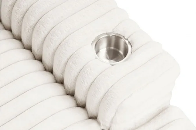 Veyrier White 2 Arm Oversize Chaise - Image 4
