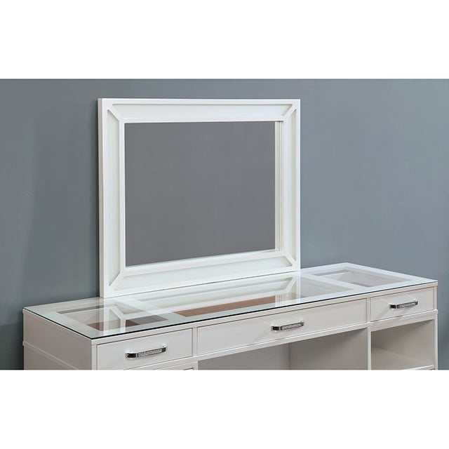 Vickie Luminous White Vanity Set - Image 3