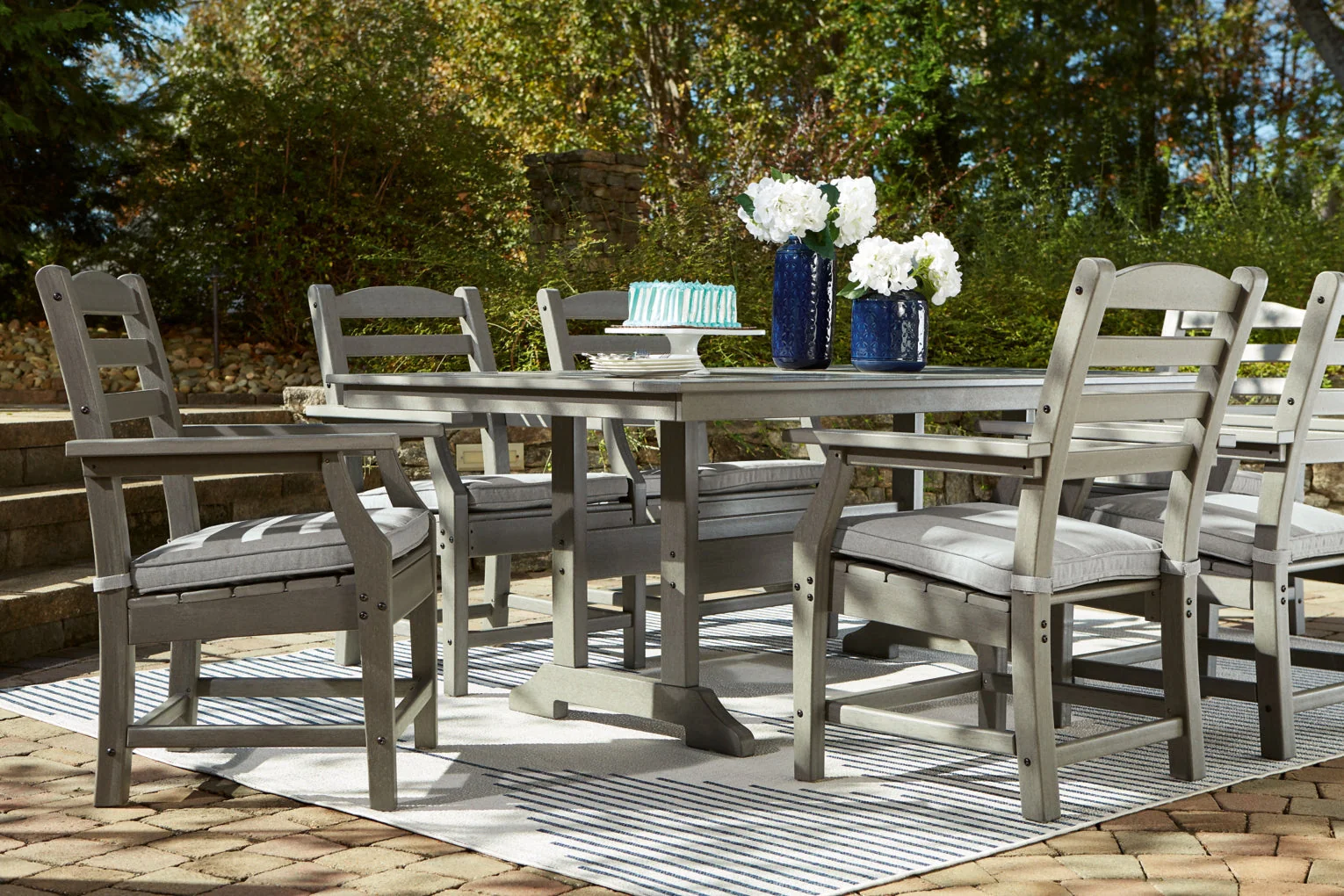 Visola RECT Dining Table with Umbrella Option - Image 6