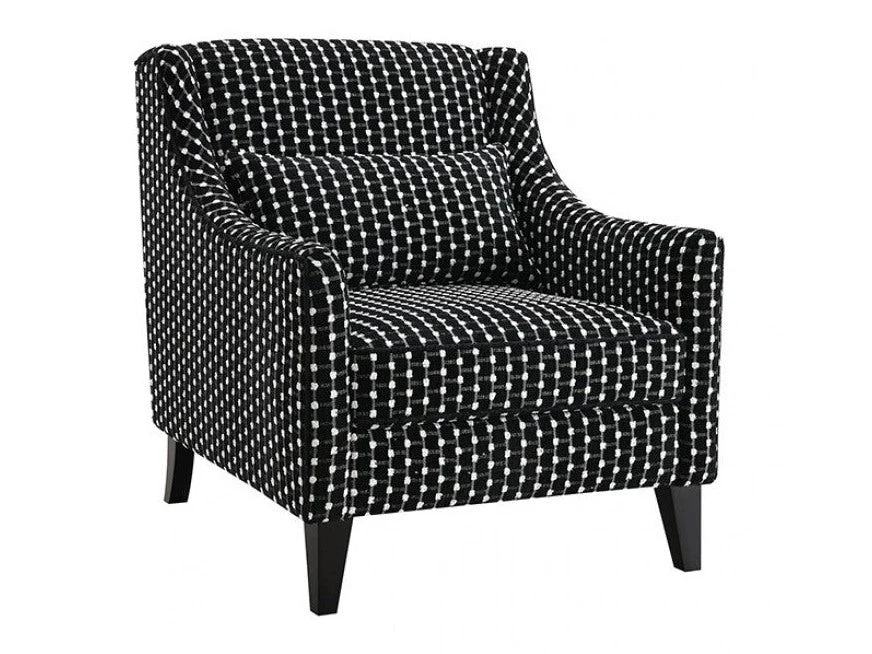 Viviani White/Black Accent Chair