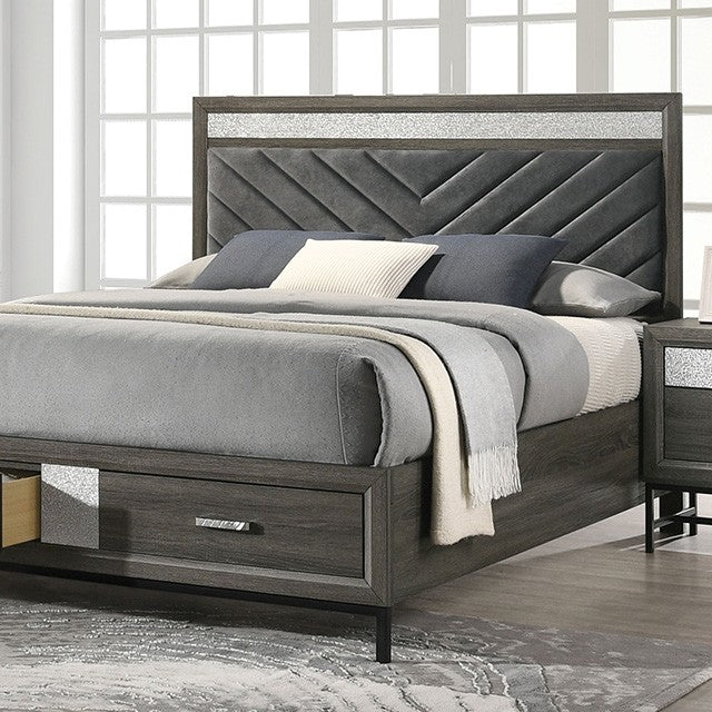 Voleta Gray 5 Pc. Queen Bedroom Set w/ 2NS - Image 3