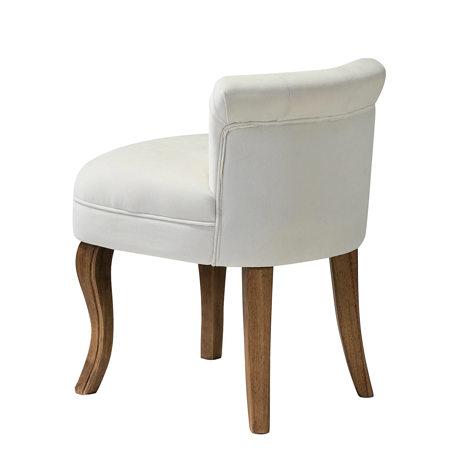 Lera Vanity Stool in Ivory - Image 3