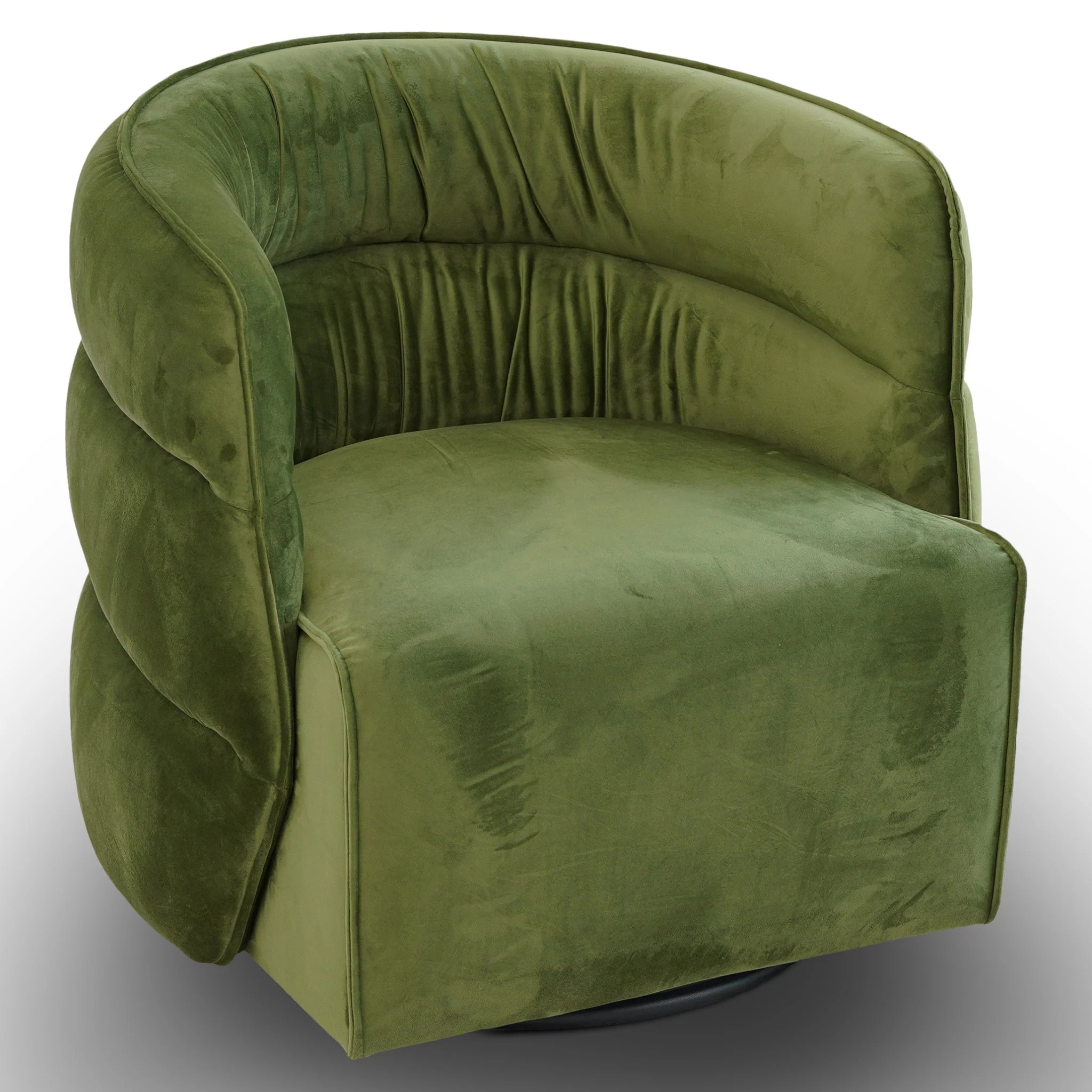 Walden Swivel Chair - Green Velvet - Image 2