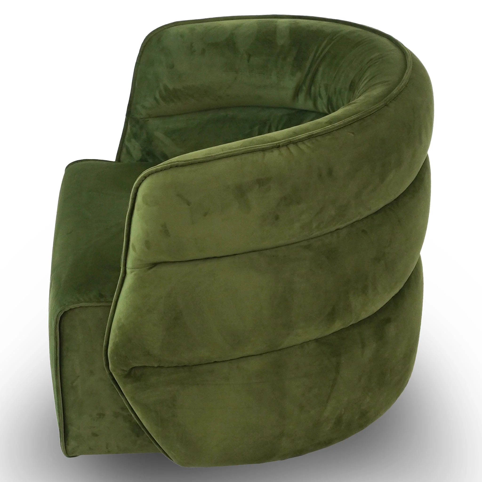 Walden Swivel Chair - Green Velvet - Image 4