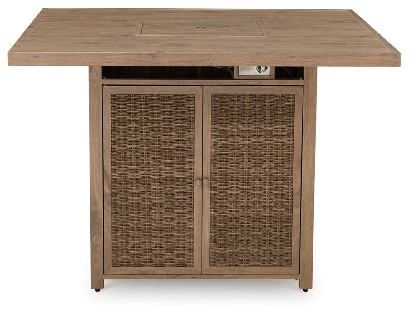 Walton Bridge Square Bar Table w/Fire Pit - Image 4