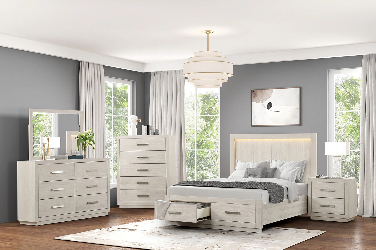 Wellingborough Light Gray Chest - Image 2