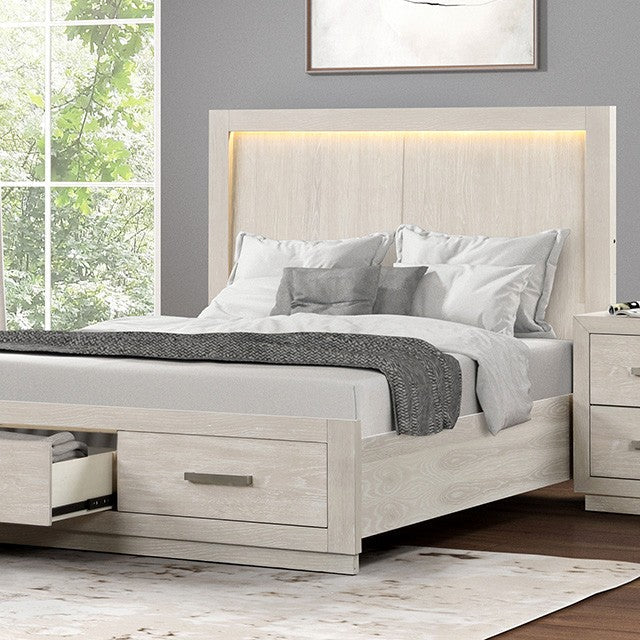 Wellingborough Light Gray Queen 4 Piece Bedroom Set - Image 2
