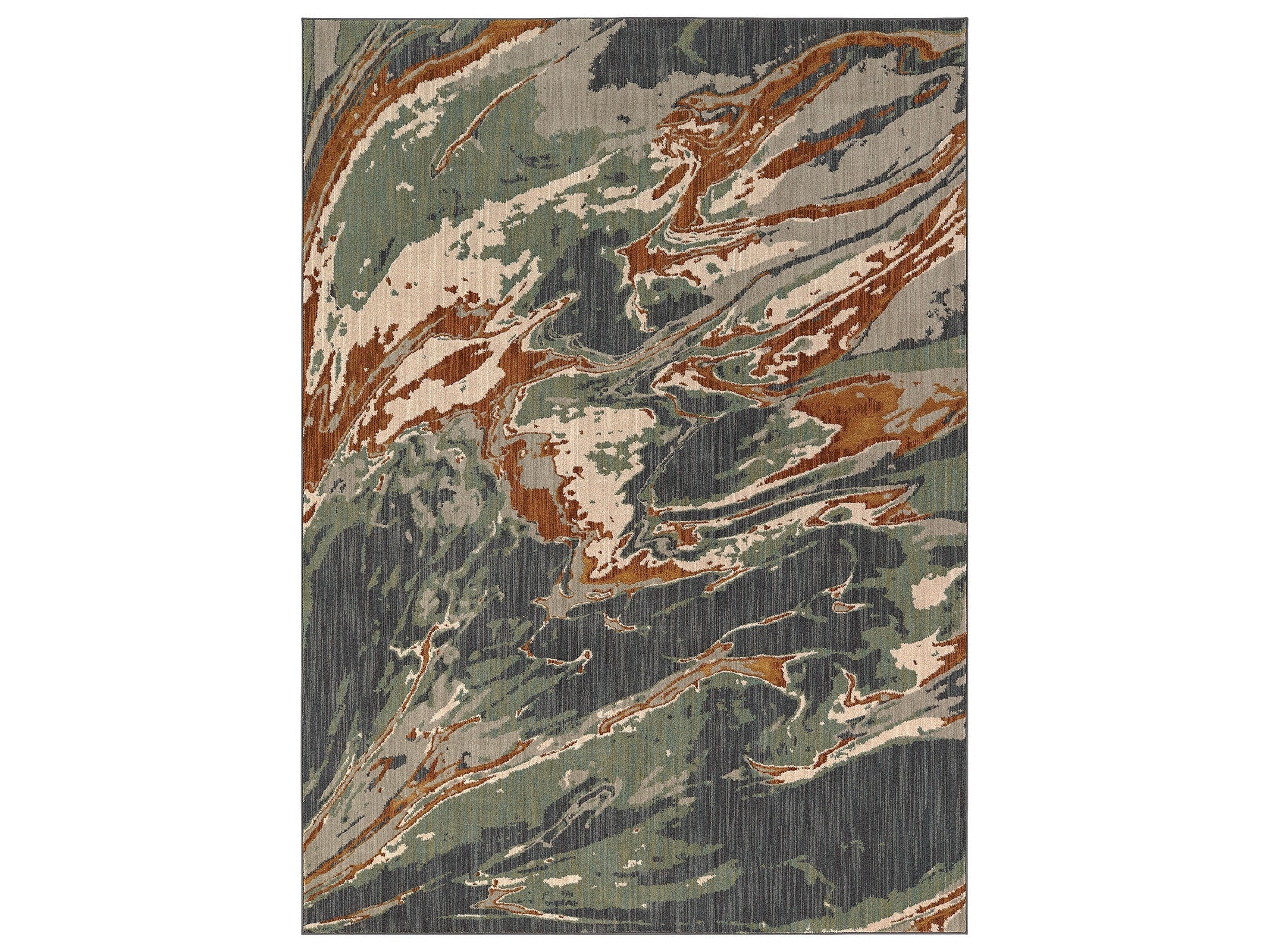 Wilhelm Doppler Teal 5'3 X 7'6" Area Rug