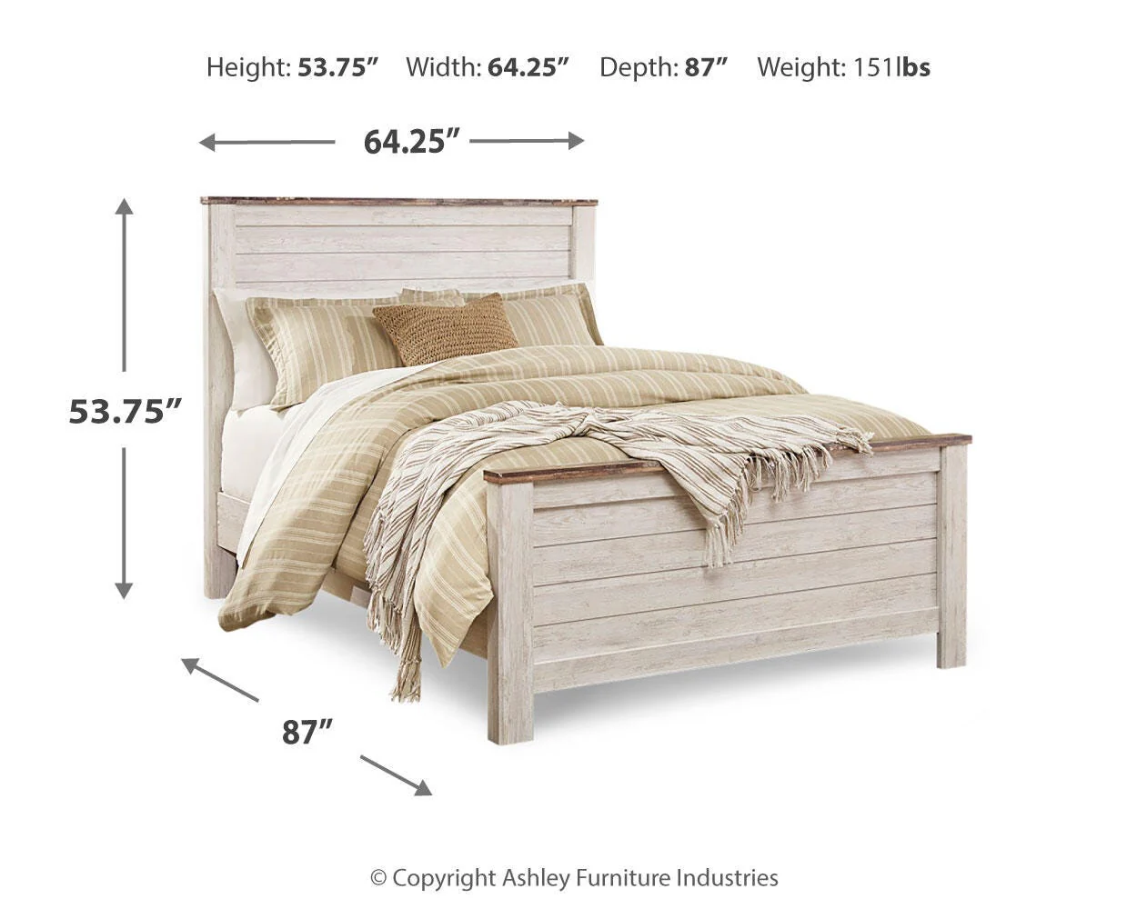 Willowton Panel Bed - Image 11