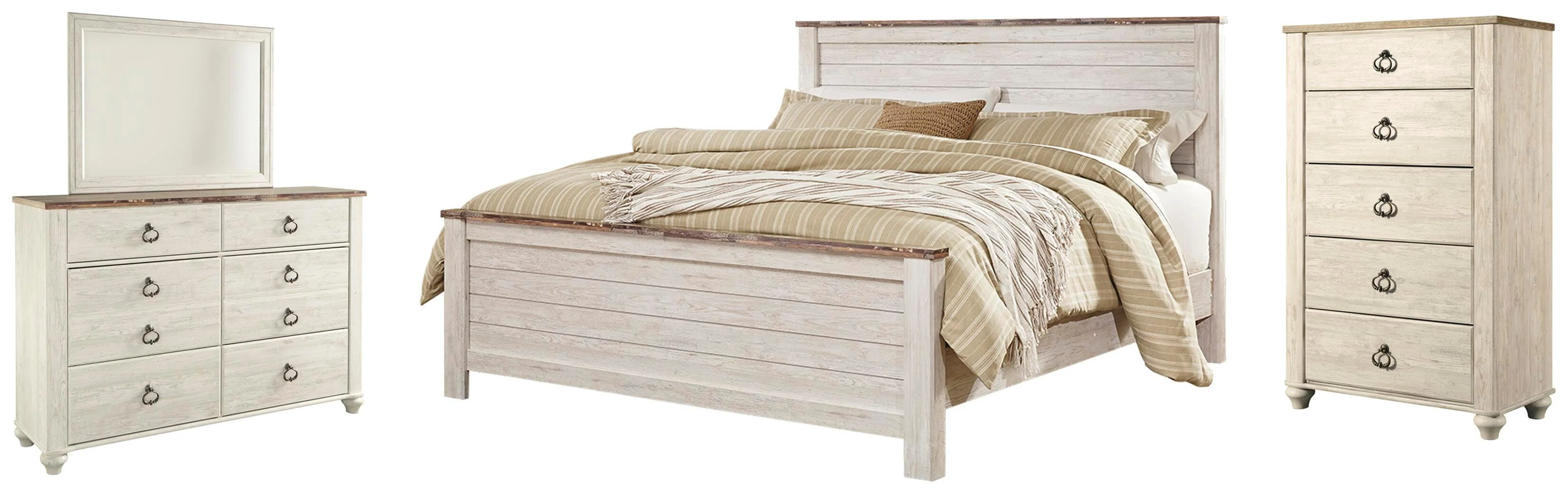 Willowton Panel Bed Bedroom Set - Image 3