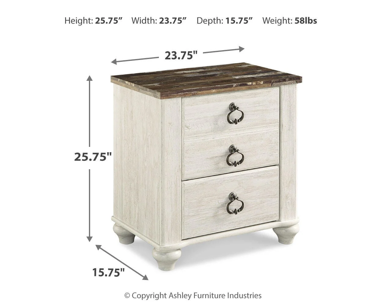 Willowton Panel Bed Bedroom Set - Image 31
