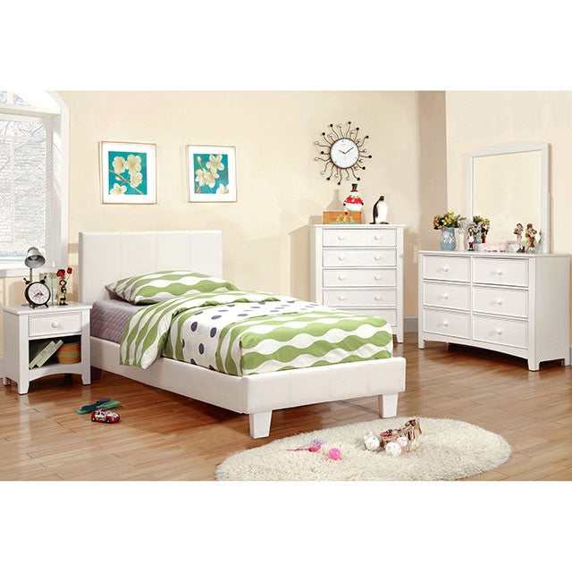 Winn park White Twin Bed - Image 2