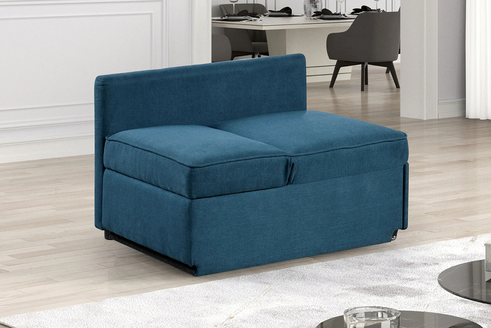 Woburn Blue Convertible Chair - Image 5