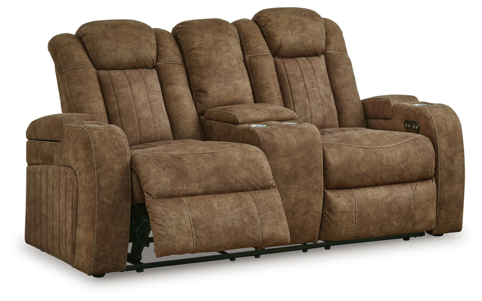 Wolfridge Power Reclining Loveseat/Console/Adjustable Headrest - Image 3