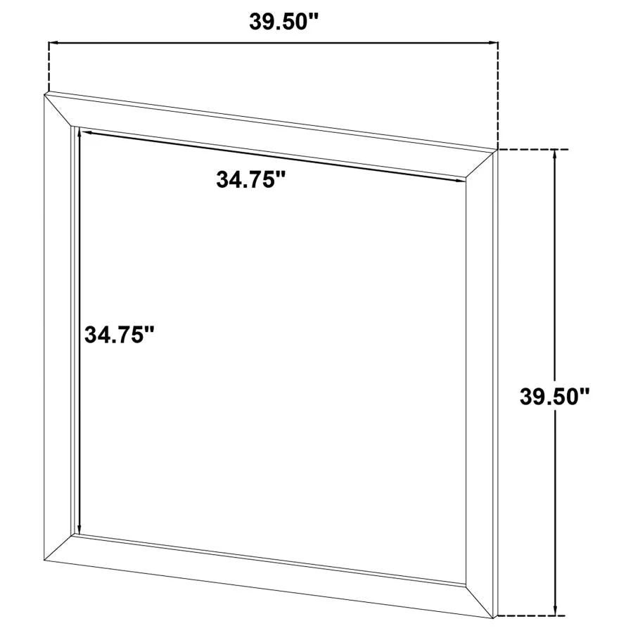 Wright Dresser Mirror Brown Oak - Image 5