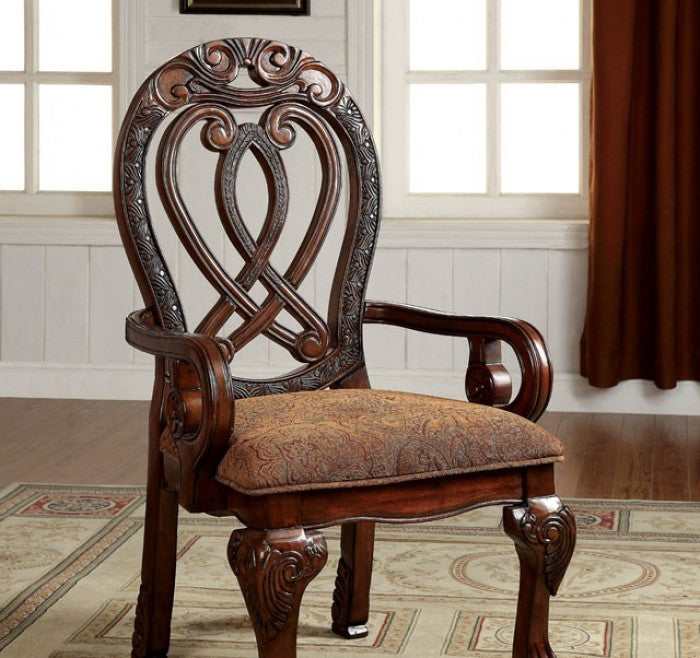 Wyndmere Brown & Cherry Dining Arm Chair (Set of 2) - Image 2