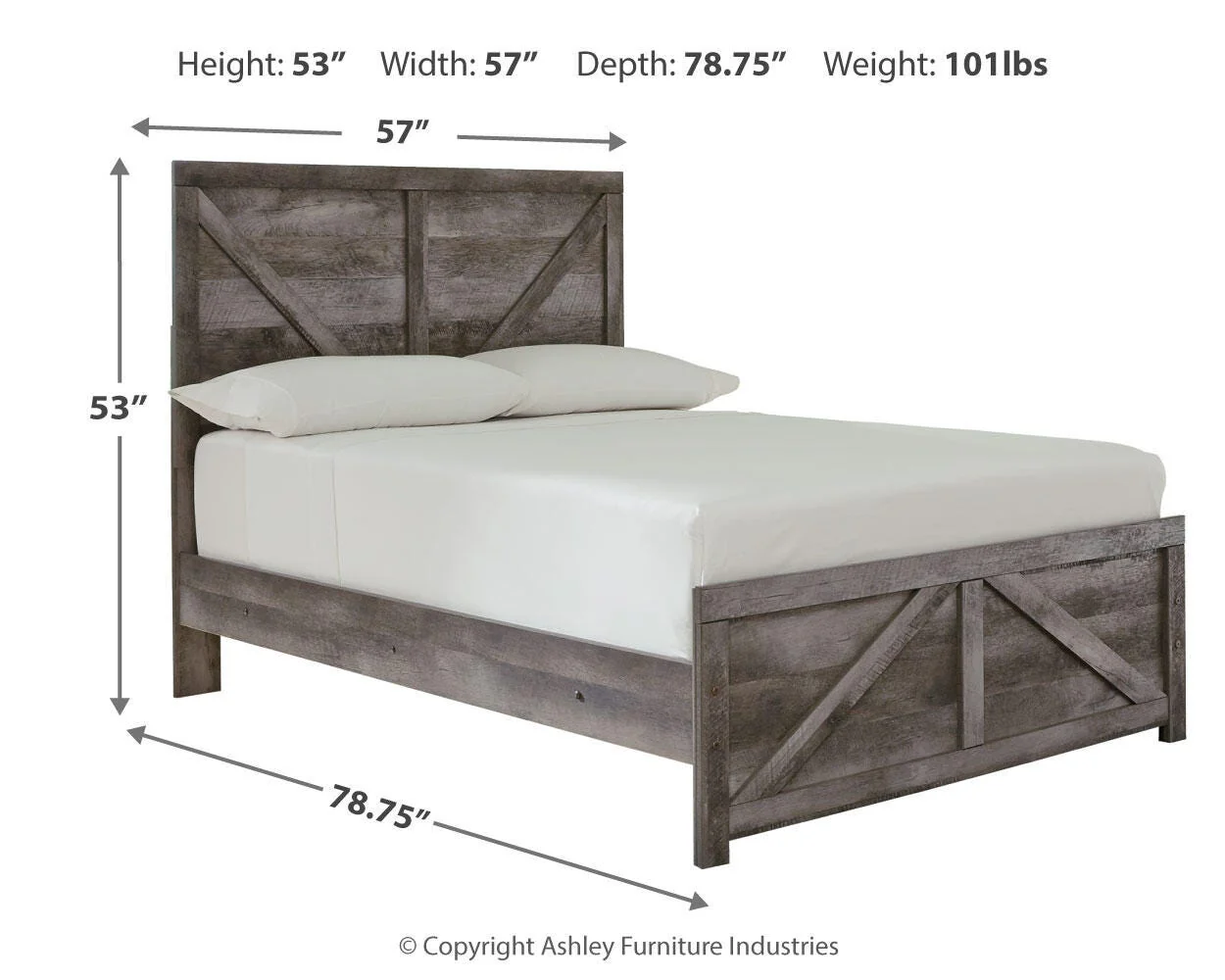 Wynnlow Crossbuck Panel Bed - Image 13