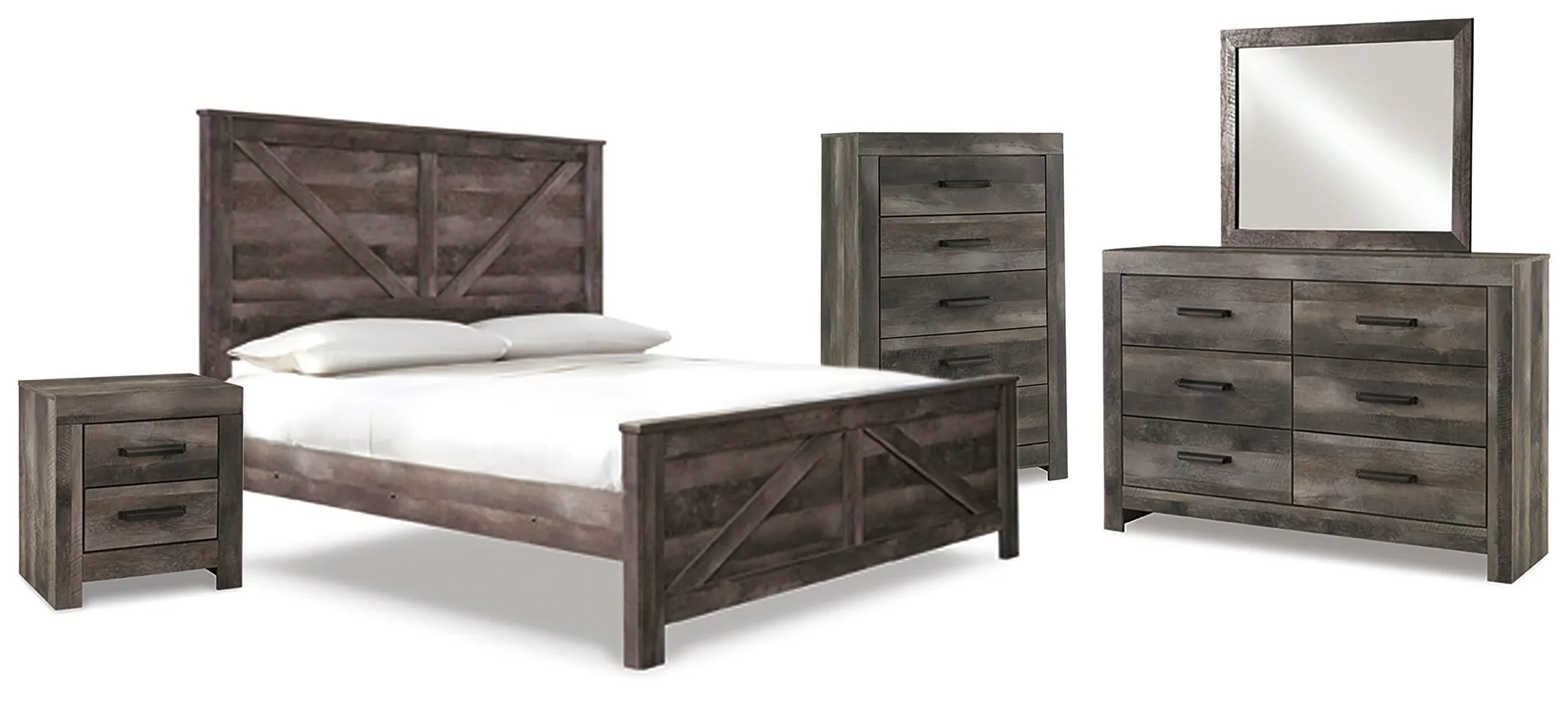 Wynnlow Crossbuck Panel Bed Bedroom Set - Image 6