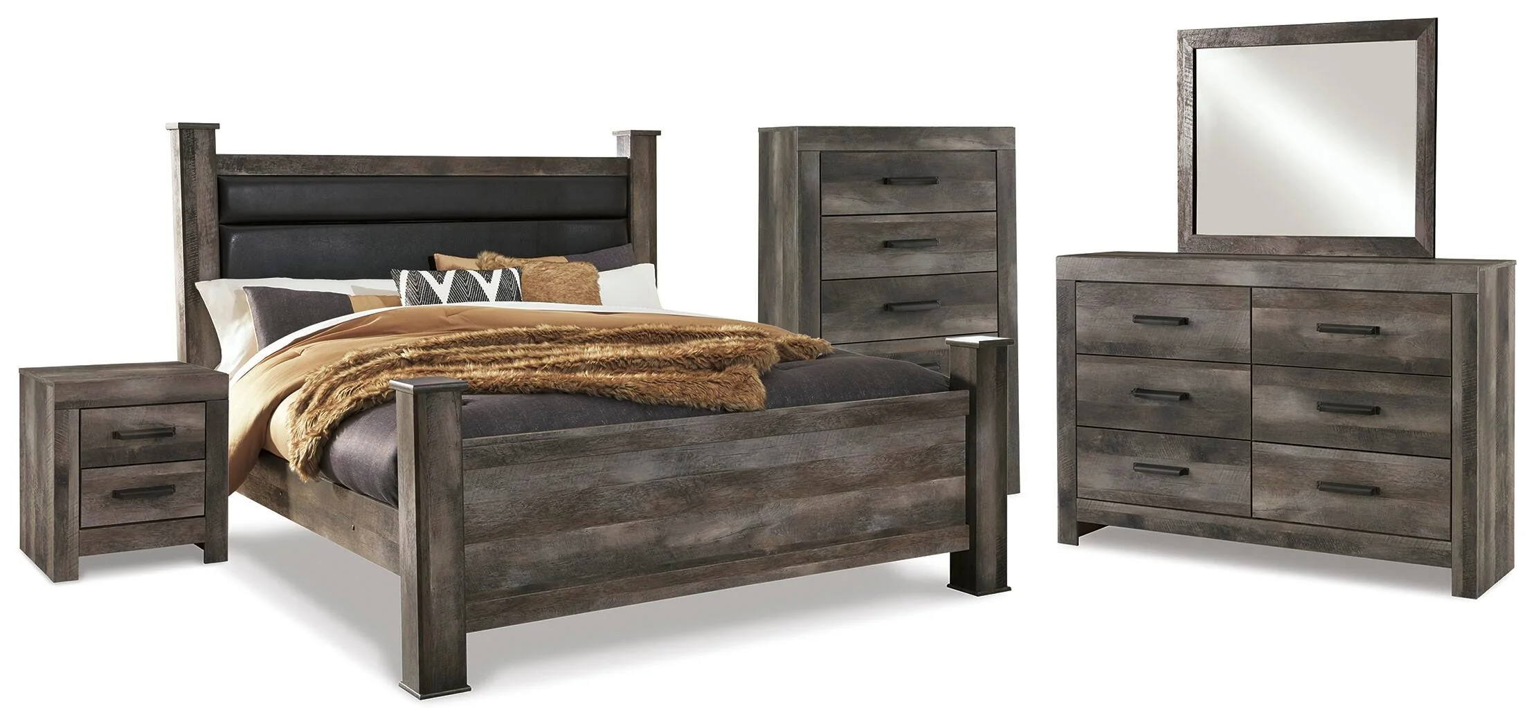 Wynnlow Poster Bed Bedroom Set - Image 4