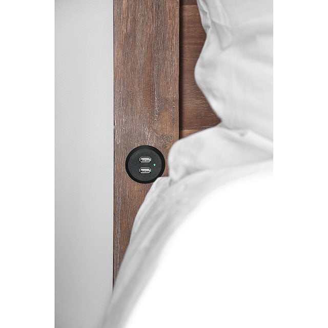 Wynton Weathered Light Oak Queen Bed - Image 3