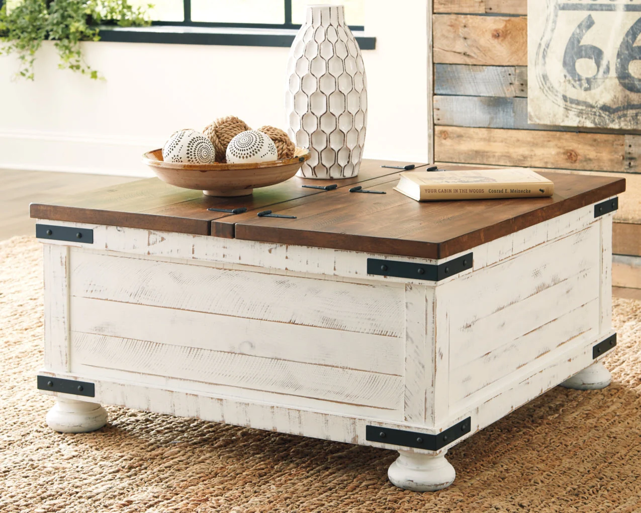 Wystfield Cocktail Table with Storage - Image 9