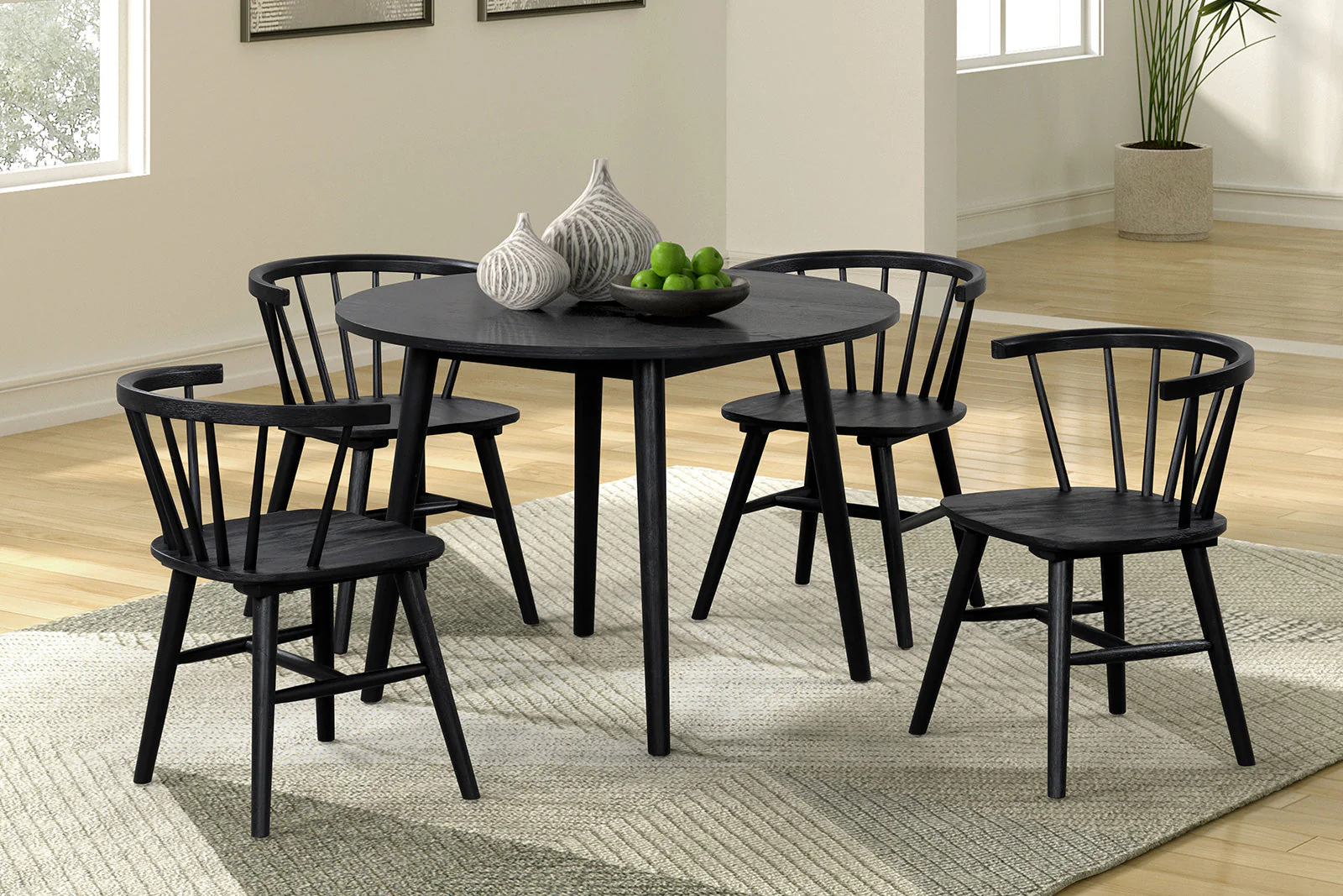 Yate Black Dining Chair (Set of 2) - Image 2