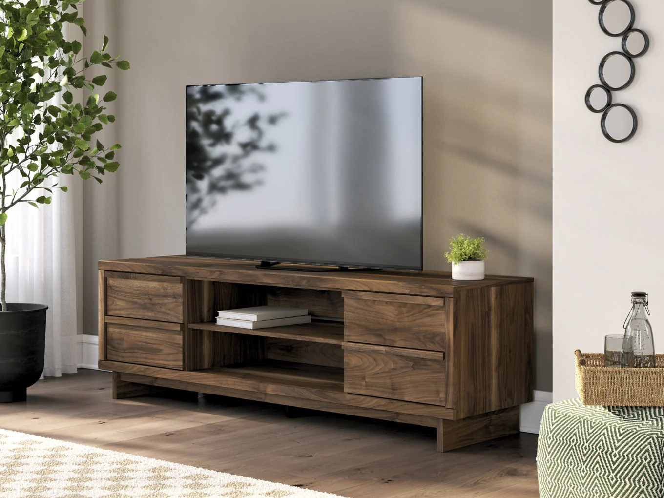Zadilyn XL TV Stand w/Fireplace Option - Image 2