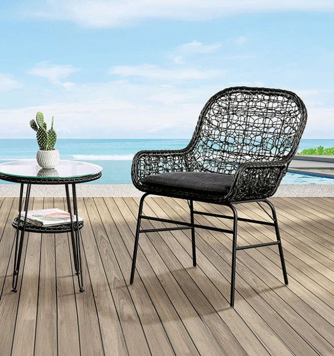 Zalika Black Outdoor Chair - Image 2