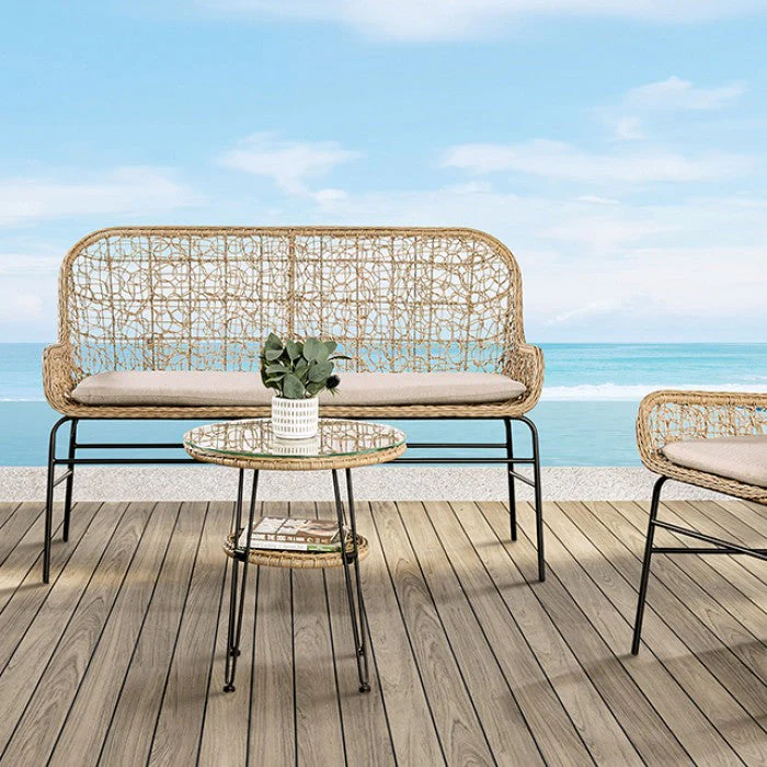 Zalika Natural 4 Piece Patio Set - Image 2