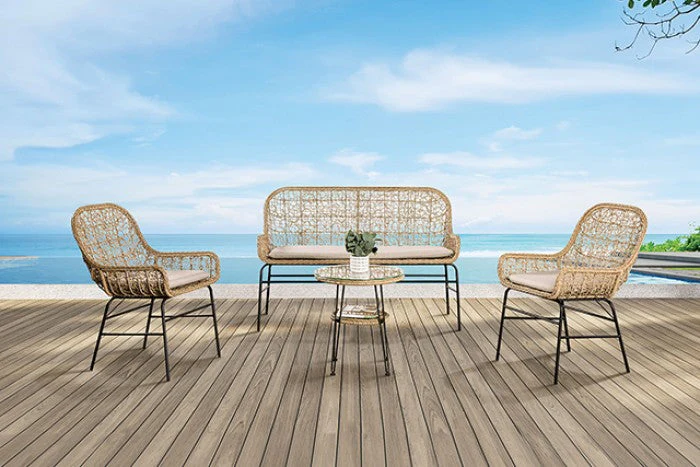 Zalika Natural Outdoor Bench - Image 2
