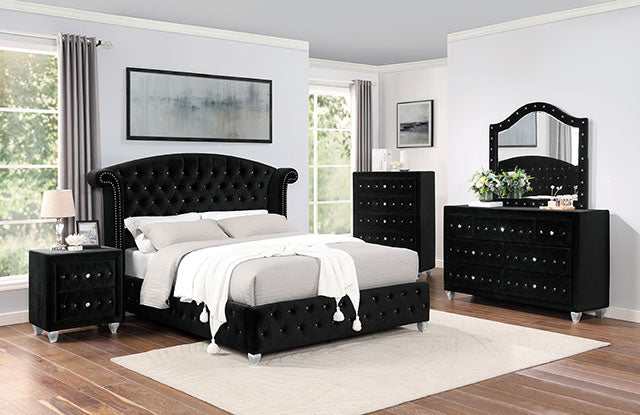 Zohar Black Eastern King Bed - Image 2