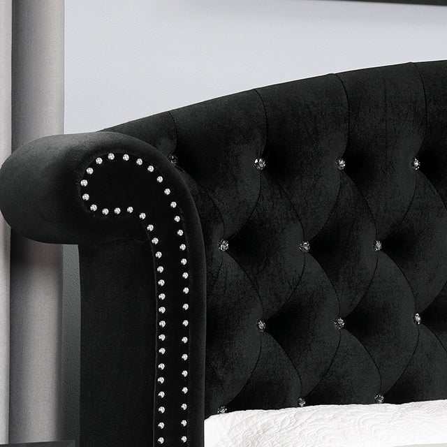 Zohar Black Eastern King Bed - Image 3