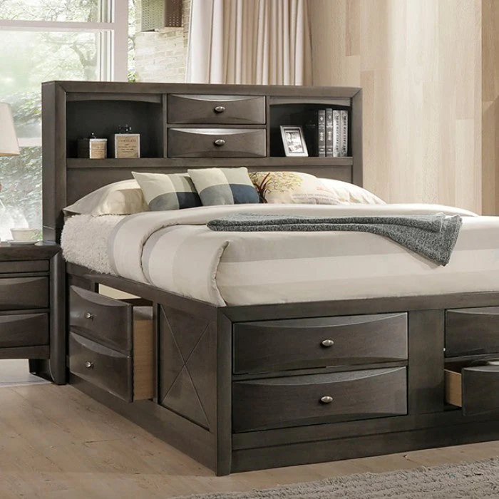 Zosimo Gray 5 Pc. Queen Bedroom Set w/ 2NS - Image 2